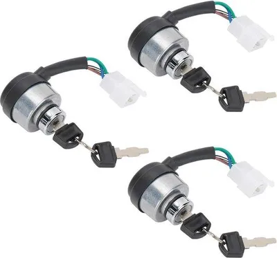 Immagine prodotto di interruttore a 4 fili con interruttore di avviamento a chiave - Interruttore di avviamento motore per 168F/170F/GX160/GX200/GX210