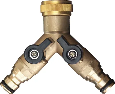Produktbild von CORNAT Y-Verteilerstück, mit 2 Kugelhähnen, 3/4", FLOR89510