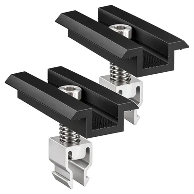 Produktbild von 2 Stück Mittelklemme Klickfix schwarz Solarmodule 30-40mm