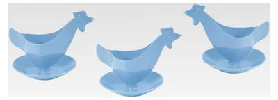 Produktbild von Eierbecher Huhn 3er Set in hellen Farben