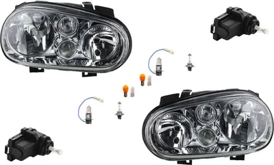 Obrázok produktu pre Johns, svetlomety vhodné pre VW Golf IV 97-2003 Sada žiaroviek Li Re w. servomotor