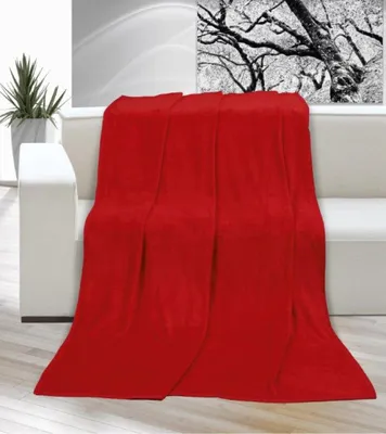 Obrázok produktu pre Prikrývka mikro jednolôžková 150x200cm červená