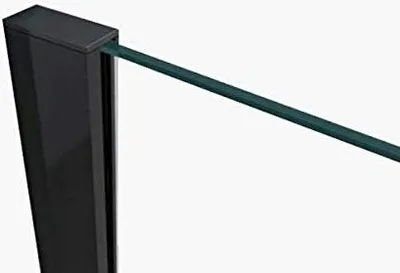 Produktbild von BuyLando - U Profil Aluminium für Glaswände 2000 x 21 x 47mm in Schwarz matt für 8 mm Glas
