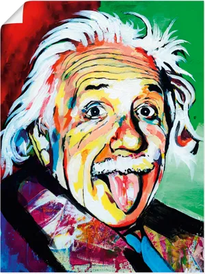 Produktbild von ARTland Poster Einstein Größe: 30x40 cm