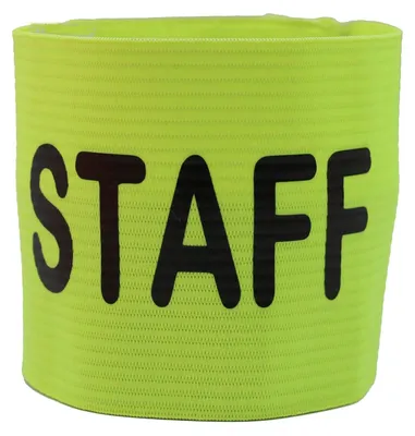 Productafbeelding van Patout - Elastische manchetten, gemarkeerd met "STAFF". Eén maat, geel