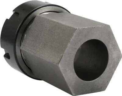 Image de Support d'outils de tournage pour machine à graver en acier dur à tête hexagonale ER-32 Collet Block