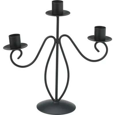 Produktbild von Kerzenhalter, dreiflammig, Metall, 22 cm