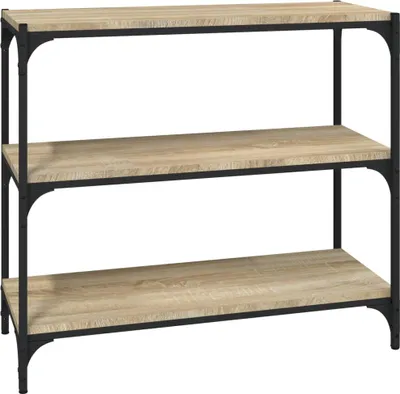 Obrázek produktu pro vidaXL Regál Sonoma Dub 80x33x70,5 cm odvozený výrobek ze dřeva a oceli
