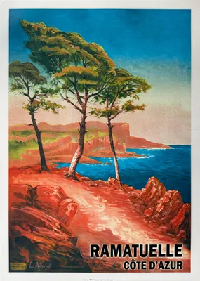 Obrázok produktu pre Ramatuelle – Azúrové pobrežie – plagát 50 x 70 cm