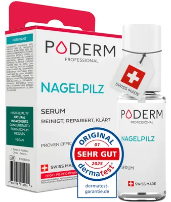 Produktbild von PODERM - NAGELPILZ-BEHANDLUNG Mit der Kraft antimykotischer, reparierender, reinigender