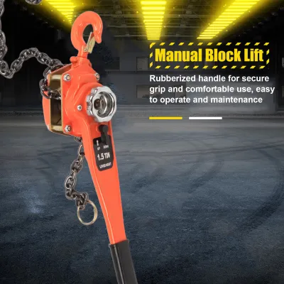 Produktbild von 1 Satz Legierter Stahl 1.5Ton 10ft Hebel Kette Heber Ratsche Puller Hebezeug