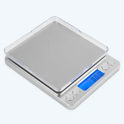 Obrázek produktu pro Kuchyňská váha – až 3 kg – ABS plast – Digitální – Nerezová ocel – Kompaktní