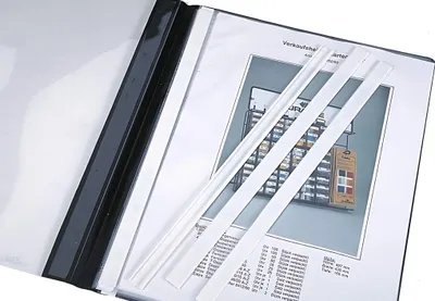 Produktbild von DURABLE Abdeckschiene für Heftmechanik A4, 292402 weiß