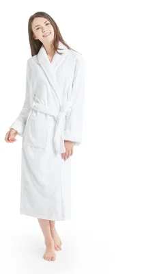 Obrázok produktu pre INK + IVY, dámsky župan z froté bavlny, model kimono, s vreckom a páskom