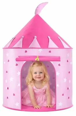Produktbild von Ultiluxe Spielzelt für Kinder - Prinzessinnen Zelt - Spielhaus - Indoor Spielzeug - Faltbar - Rosa
