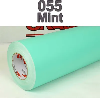 Produktbild von (6,95€/m²) Oracal® Möbelfolie 055 Mint Matt 31,5 cm Breite Laufmeterware selbstklebende Folie Plotterfolie Klebe Folie Oracal 631 matte Küchenfolie