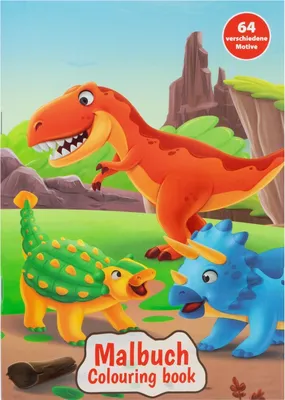 Produktbild von Malbuch / DIN A5 / 64 Seiten / "Dino"