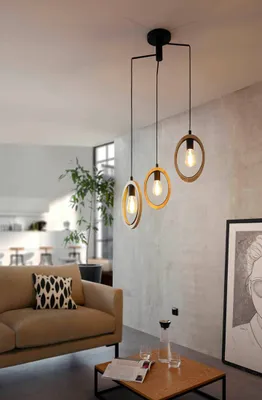 Obrázok produktu pre Luster Eglo Basildon 43463 E27 3x40 W čierno hnedý