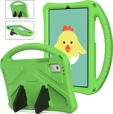 Obrázek produktu pro Dětské pouzdro pro Lenovo Tab M9 2023 TB-310FU, EVA lehké nárazuvzdorné pouzdro s skládacím stojánkem a rukojetí zelené