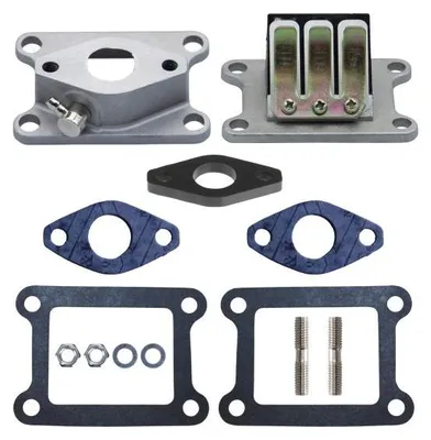 Zdjęcie produktu dla Kolektor dolotowy 16 mm + płyta izolacyjna + blok membranowy + uszczelki do Yamaha DT 50 R M MX (do 2003 r.) / RD 50 M MX DX