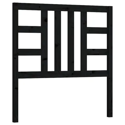 Image de vidaXL Tête de lit noir 96x4x100 cm pin massif