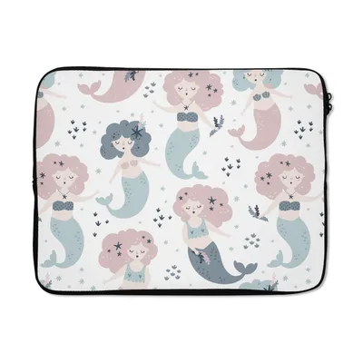 Produktbild von MuchoWow® Laptop Hülle 15 Zoll Mädchen - Meerjungfrau - Kinder - Design Laptoptasche - Laptoptasche - Sleeve - Rundum-Schutz