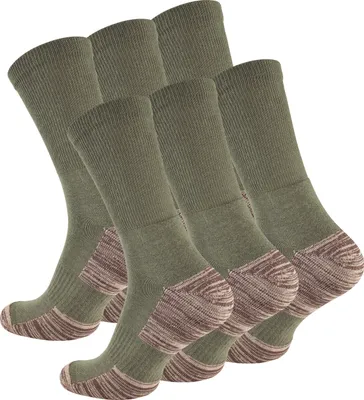 Produktbild von Stark Soul® Multifunktionssocken 6 Paar, mit Spezialpolsterung | Gr: 47-50, Olive-Grün