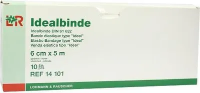 Productafbeelding van Idealbinde pleister, Lohmann, 6 cm x 5 m, individueel verpakt, 10 stuks