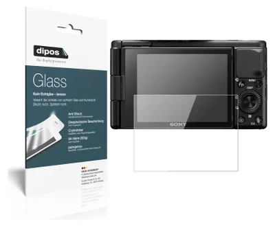 Produktbild von 2x Schutzfolie für Sony ZV-1 - Anti-Shock 9H Folie dipos Glass Kunststoffglas