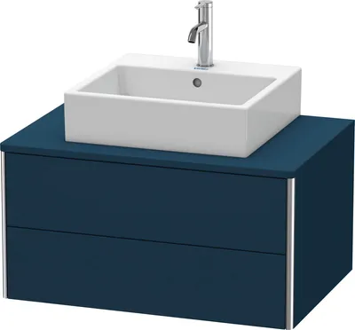 Produktbild von Waschtischunterbau XSQUARE 400x800x548mm nachtblau seidenmatt 400 x 800 x 548 mm nachtblau seidenmatt