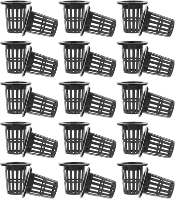Productafbeelding van 50 plastic plantenbakken voor hydroponie, netpotten met sleuven voor planten zonder aarde, 50 stuks