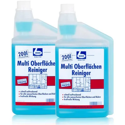 Produktbild von Dr. Becher Multi Oberflächen Reiniger 1 Liter - kraftvolle Wirkung (2er Pack)