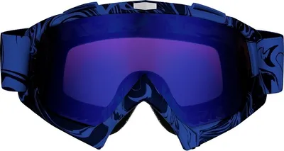 Produktbild von Motocross Brille blau mit blau-violettem Glas