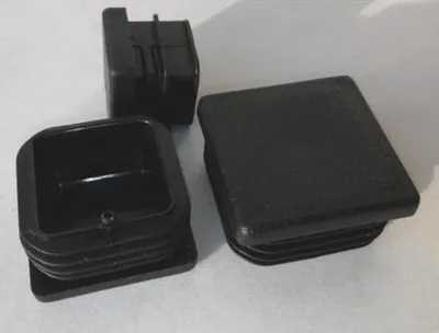 Produktbild von Stahlstopfen quadratisch 80x80mm, schwarz - 10er-Pack