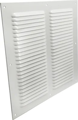 Produktbild von Lüftungsgitter LG 3030 LW Lamellengitter Weiss 300 x 300 mm Zuluft Abluftgitter