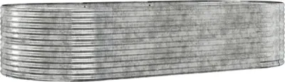 Obrázok produktu pre vidaXL Zvýšená posteľ strieborná 291x140x68 cm Pozinkovaná oceľ