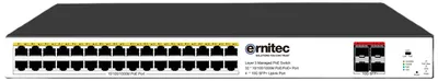 Productafbeelding van Ernitec beheerde Layer 3 PoE-switch, 32 Gigabit - Switch - 1 Gbps