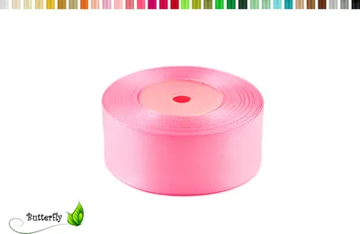 Produktbild von Satinband 38mm x 32m Rolle, Farbe:039 rosa