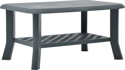 Produktbild von vidaXL Couchtisch Grün 90 x 60 x 46 cm Kunststoff - Couchtisch - Couchtische - Gartentisch - Gartentische