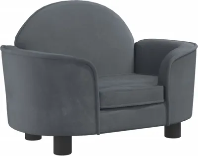 Immagine prodotto di vidaXL Letto per cani grigio scuro 66x40x45 cm in velluto