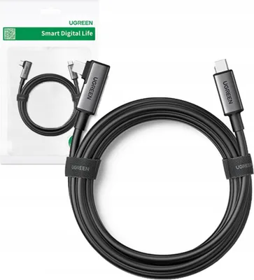 Immagine prodotto di Ugreen Cavo di collegamento USB-C a USB-C ad angolo retto 5m nero (90629)