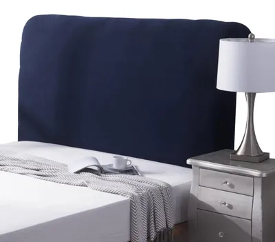 Obrázek produktu pro Potah na čelo postele, elastický, modrý, rozměry 90-235 cm