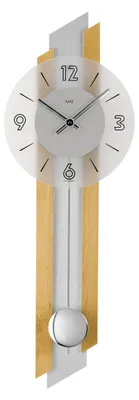 Produktbild von AMS Quarz-Pendeluhr, Quarzpendelwerk, 23x62x7cm, 7207/18