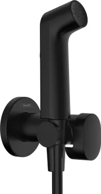 Image de hansgrohe Bidette Douchette à main 1jet S EcoSmart pour eau chaude avec support de douche et flexibles de douche 125cm, 29232670