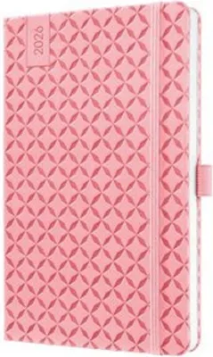 Produktbild von sigel Buchkalender Jolie Flair 2026 Kunstleder A5 rosa