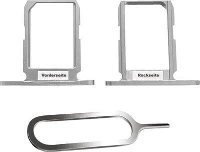 Produktbild von SAMSUNG GALAXY S6 G920F SIM KARTEN HALTER TRAY ADAPTER FACH STECKER SLOT + NADEL WEIß WEISS