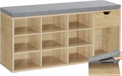 Zdjęcie produktu dla Szafka na Buty z Siedziskiem Regał Ławka Artisan Nowoczesna z Szufladą