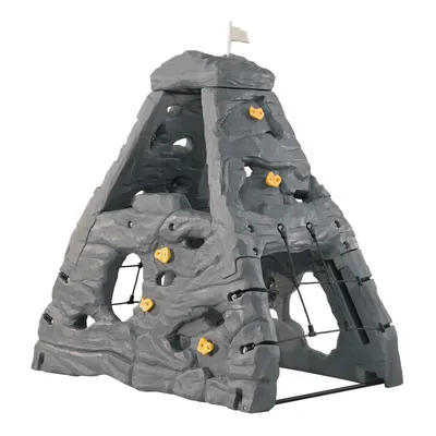 Image de Step2 Skyward Summit Kiddimandjaro Triangle / Cadre D’Escalade Enfant En Gris | Jeux Escalade En Plastique Pour Enfants