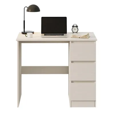 Immagine prodotto di SCrivania per computer Tavolino bianco per ragazzi moderno con cassetti 90 cm