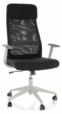 Image de Fauteuil de bureau pivotant en tissu - Gamme Q-861 R - Noir